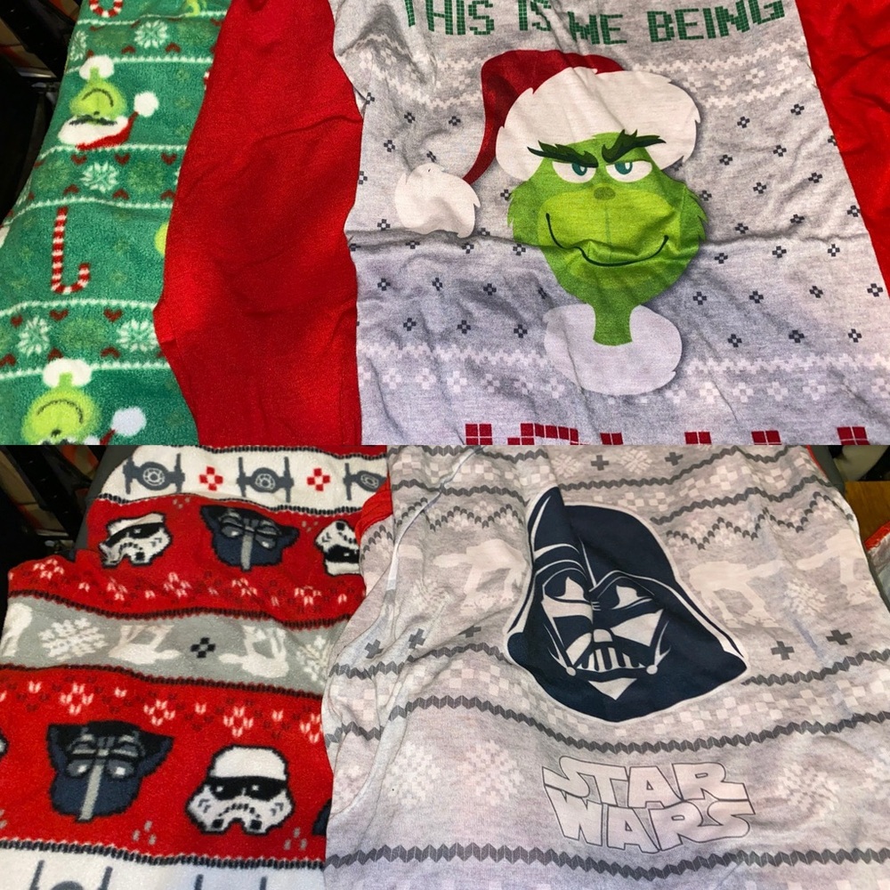 Women’s Holiday Star Wars or Grinch Pajamas - XL